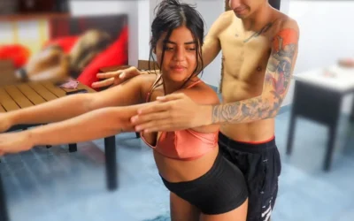 LITTLE STEPSISTER INDIAN ASKS FOR HELP TO EXERCISE HER STEPBROTHER HELPS HER