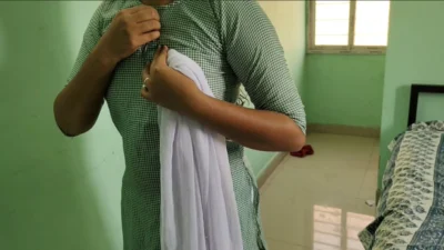 Desi Indian College girl have sex with step brother Xxx , Desi Village Doggy style rough hardcore College girl tight pussy sex