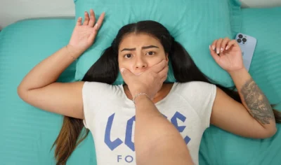 Shh shh DON’T SCREAM! – STEPBRO fucks his STEPSIS when they’re home alone