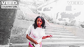 Ebony Cherry Skin Exotic Indian Female Solo Public In India