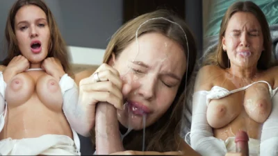 My boyfriend’s back from the army. Triple cumshot and I’m covered in cum. VIRTUAL SEX